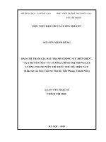 Báo chí tham gia đấu tranh chống “tự diễn biến”, “tự chuyển hóa” tư tưởng chính trị trong lực lượng thanh niên trí thức thủ đô hiện nay 