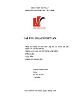 BÀI THU HOẠCH DIỄN ÁN DÂN SỰ 13 VỀ  KINH DOANH THƯƠNG MẠI