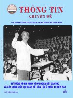 Tư tưởng hồ chí minh về đại đoàn kết dân tộc và xây dựng khối đại đoàn kết dân tộc ở nước ta hiện nay thông tin chuyên đề số 5   2015 