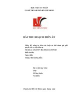 BÀI THU HOẠCH DIỄN ÁN DÂN SỰ HỒ SƠ 07 về HNGĐ
