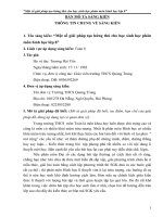 SKKN một số giải pháp tạo hứng thú cho học sinh học phân môn hình học 8 