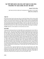 Sự tiếp biến giữa văn hóa Việt Nam và văn hóa phương Tây qua chiếc áo dài nữ giới