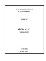 1. DE CUONG TRIET HOC