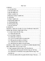 Tiểu luận chính trị học   vai trò của chính trị với phát triển bền vững ở việt nam hiện nay