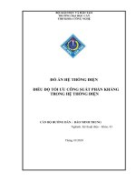 ĐIỀU ĐỘ TỐI ƯU CÔNG SUẤT PHẢN KHÁNG TRONG HỆ THỐNG ĐIỆN
