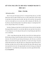 skkn kỹ NĂNG TRẢ lời câu hỏi TRẮC NGHIỆM NHANH và HIỆU QUẢ môn địa lý 12 