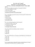 Đề cương trắc nghiệm môn Tư tưởng Hồ Chí Minh