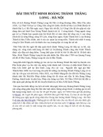 Hoàng thành thăng long