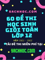 60 đề thi HSG toán 12 năm 2021   2022 lớp 12 