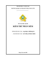 BÀI TẬP THỰC HÀNH KIỂM THỬ PHẦN MỀM 