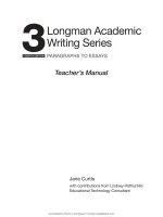Longman Academic Writing Series 3 Paragraphs to Essays KEY