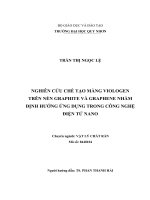Nghiên cứu chế tạo màng viologen trên nền graphite và graphene nhằm định hướng ứng dụng trong công nghệ điện tử nano 