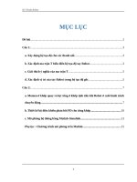 Bài tập lớn  Kĩ thuật Robot  HUST