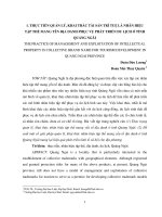 Thực tiễn quản lý, khai thác tài sản trí tuệ là nhãn hiệu tập thể mang tên địa danh phục vụ phát triển du lịch ở tỉnh Quảng Ngãi