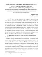 Xung đột về bảo hộ nhãn hiệu thông thường mang tên địa danh với nhãn hiệu tập thể và nhãn hiệu chứng nhận qua nghiên cứu tại tỉnh Quảng Ngãi