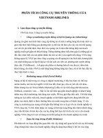THỰC HÀNH PHÂN TÍCH CÔNG CỤ TRUYỀN THÔNG CỦA VIETNAM AIRLINES