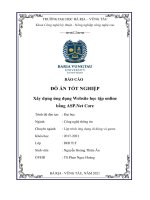 Xây dựng ứng dụng website học tập online bằng ASP net core (đồ án tốt nghiệp) 