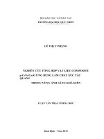 NGHIÊN cứu TỔNG hợp vật LIỆU COMPOSITE g c3n4 cu2o ỨNG DỤNG làm CHẤT xúc tác QUANG TRONG VÙNG ÁNH SÁNG KHẢ KIẾN 