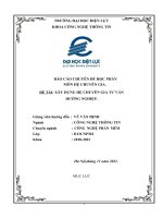 Xây dựng hệ chuyên gia tư vấn chọn ngành đăng ký thi đại học