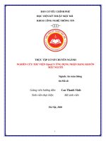 NGHIÊN CỨU THƯ VIỆN OpenCV ỨNG DỤNG NHẬN DẠNG KHUÔN MẶT NGƯỜI