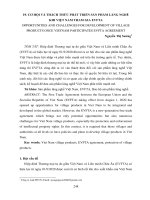 Cơ hội và thách thức phát triển sản phẩm làng nghề khi Việt Nam tham gia EVFTA