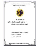 Bài báo cáo môn ô tô chuyên dùng đề tài nghiên cứu xe tự đổ