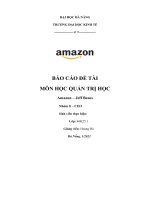 Báo cáo đề tài môn học quản trị học amazon – jeff bezos