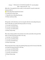 CH trac nghiem TMĐT. Câu hỏi trắc nghiệm môn thương mại điện tử