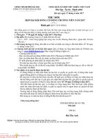 BÁO CÁO CỦA HỘI ĐỒNG QUẢN TRỊ TRÌNH ĐHCĐ CÔNG TY CỔ PHẦN DỆT KIM HÀ NỘI 2017