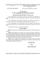 QUY CHẾ Tuyển sinh sau đại học