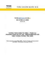 TƯƠNG THÍCH ĐIỆN TỪ (EMC) - PHẦN 4-2: PHƯƠNG PHÁP ĐO VÀ THỬ - MIỄN NHIỄM ĐỐI VỚI HIỆN TƯỢNG PHÓNG TĨNH ĐIỆN