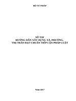 SỔ TAY HƯỚNG DẪN XÂY DỰNG XÃ, PHƯỜNG, THỊ TRẤN ĐẠT CHUẨN TIẾP CẬN PHÁP LUẬT