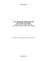 QUY CHUẨN XÂY DỰNG VIỆT NAM QUY HOẠCH XÂY DỰNG PHẦN 2: QUY HOẠCH ĐÔ THỊ VÀ THIẾT KẾ KIẾN TRÚC, CẢNH QUAN