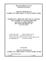 THUYẾT MINH ĐỀ TÀI NGHIÊN CỨU, THIẾT KẾ, CHẾ TẠO VÀ LẮP ĐẶT THỬ NGHIỆM TÀ VẸT BẢN KHỔ NHỎ TẠI NHÀ GA (KHỔ 1000MM) ĐỂ GIẢM CHI PHÍ DUY TU