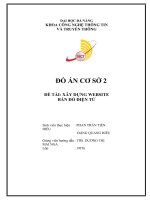 ĐỒ ÁN CƠ SỞ 2 ĐỀ TÀI: XÂY DỰNG WEBSITE BÁN ĐỒ ĐIỆN TỬ. Giảng viên hướng dẫn : THS. DƯƠNG THỊ MAI NGA