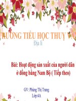 Bai 1920 Hoat dong san xuat cua nguoi dan o dong bang Nam Bo