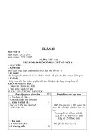 Giao an theo Tuan Lop 4 Giao an Tuan 13 Lop 4