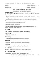 Tieng Anh 8 Sach moi Giao an hoc ki 1