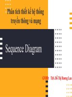 Phân tích thiết kế hệ thống truyền thông và mạng sequence diagram