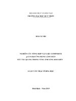 Nghiên cứu tổng hợp vật liệu composite g c3n4 zns ứng dụng làm chất xúc tác quang trong vùng ánh sáng khả kiến 