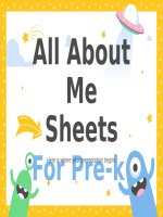 All About Me Sheets for Pre-K by Slidesgo