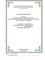 SKKN một số biện pháp giúp học sinh hình thành kỹ năng năng lực hội nhập qua công tác chủ nhiệm tại THPT huỳnh thúc kháng thành phố vinh   tỉnh nghệ an 