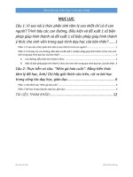 Tiểu luận môn tâm lý học đại cương 