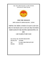 Bài thu hoạch CCLLCT kinh tế chính trị Mác Lê -nin