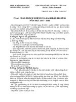 Phan cong trach nhiem cua lanh dao 2017 2018