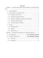 Đồ án thiết kế môn học nhà máy điện 