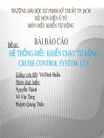 Hệ thống điều khiển chạy tự động CRUISE CONTROL SYSTEM  CCS