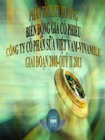 Phân tích xu hướng biến động giá cổ phiếu công ty cổ phần sữa việt nam   vinamilk giai đoạn 2008   quý II 2011 