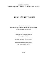Luận văn xây dựng hệ thống mạng doanh nghiệp sử dụng mã nguồn mở 