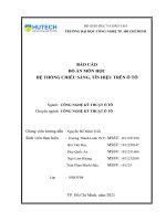 ĐỒ ÁN HỆ THỐNG ĐIÊN, ĐIỆN TỬ Ô TÔ